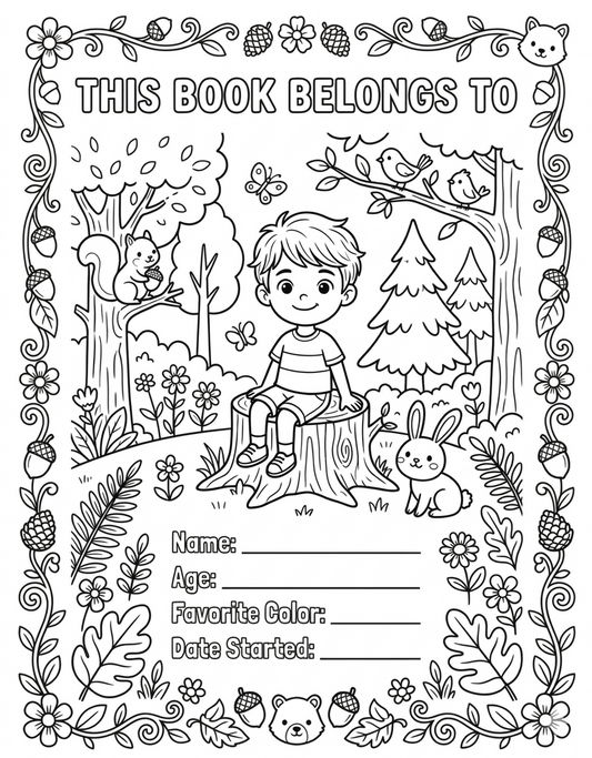 Leo’s Forest Coloring Adventure – Mindfulness Coloring Book for Kids (PDF Download)