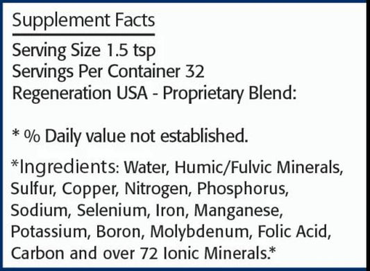 Humic & Fulvic Minerals - 8Oz Liquid