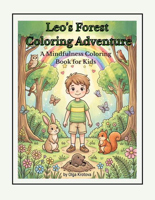 Leo’s Forest Coloring Adventure – Mindfulness Coloring Book for Kids (PDF Download)
